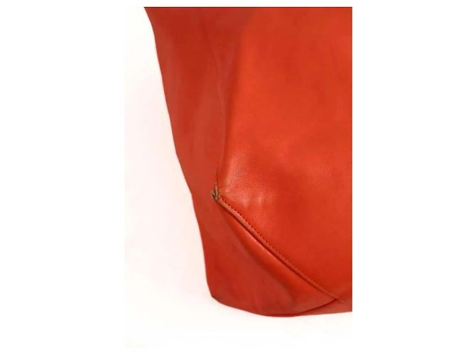 Cabas Céline Oranger Leder-Horizontal-Shopper - Ansicht 7