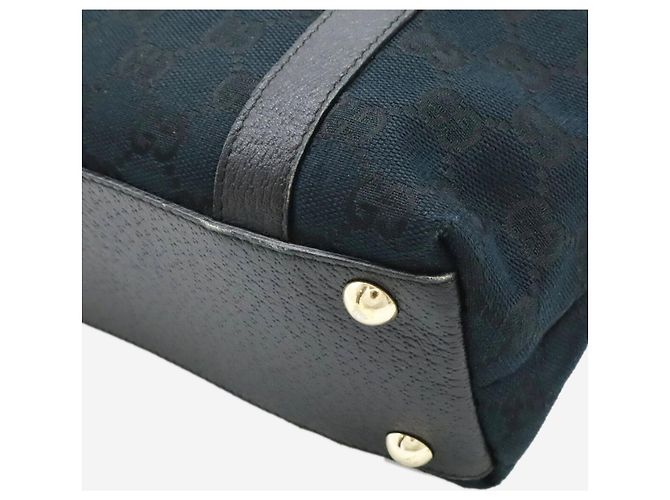 Gucci Schwarze GG-Canvas-Mini-Tote-Tasche - Ansicht 3