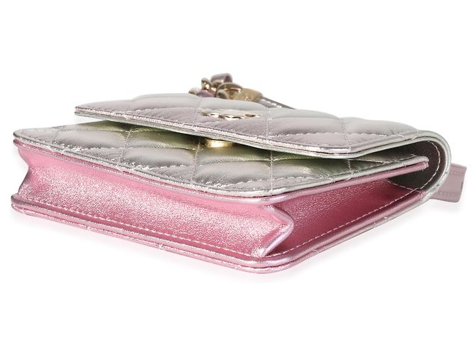 Chanel Metallic Ombre gesteppte Lammfell-Gürteltasche - Ansicht 5