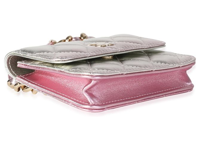 Chanel Metallic Ombre gesteppte Lammfell-Gürteltasche - Ansicht 6