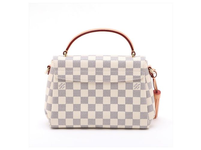 Louis Vuitton Borsa Croisette Canvas Top-handle Crossbody Damier Azur - vista 5