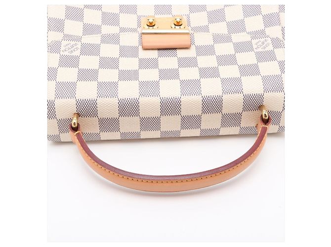 Louis Vuitton Borsa Croisette Canvas Top-handle Crossbody Damier Azur - vista 8