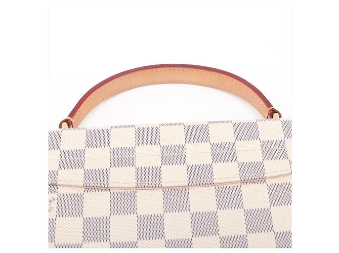 Louis Vuitton Borsa Croisette Canvas Top-handle Crossbody Damier Azur - vista 9