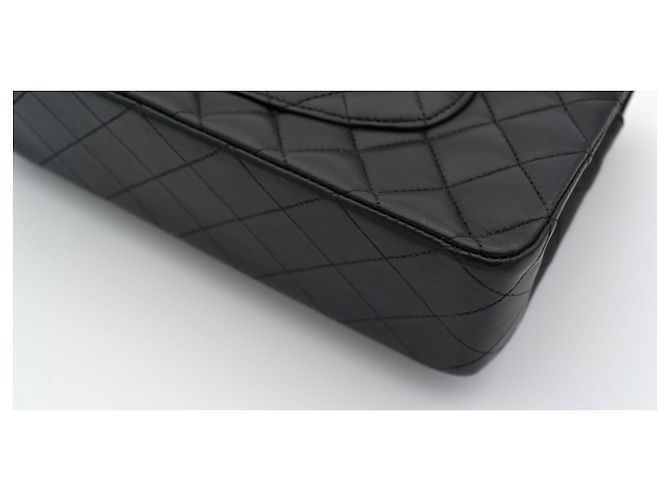 Timeless Chanel Classic Double Flap Schwarz Lammleder - Ansicht 14