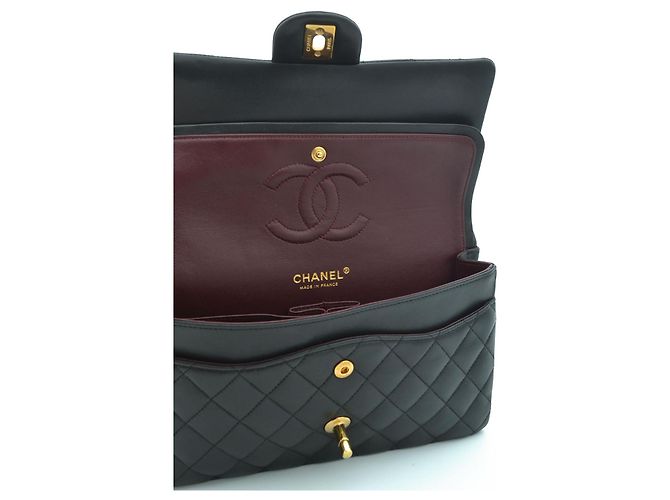 Timeless Chanel Classic Double Flap Schwarz Lammleder - Ansicht 16