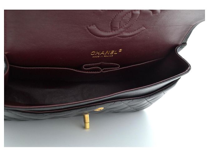 Timeless Chanel Classic Double Flap Schwarz Lammleder - Ansicht 17