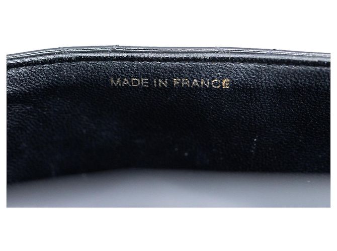 CHANEL Vintage Double/Two Face Maxi 30 – Pelle verniciata nera – Hardware annerito – All Black - vista 17