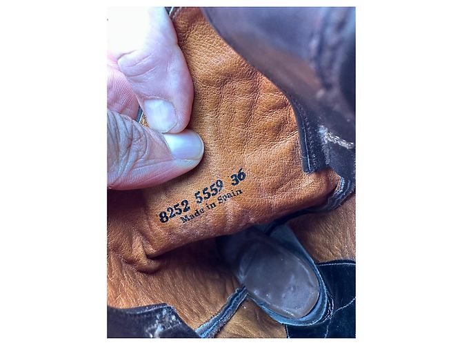 Autre Marque Sancho Botas Western de Cuero Marrón - vista 15