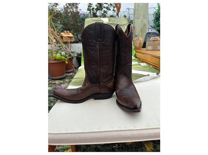 Autre Marque Sancho Botas Western de Cuero Marrón - vista 2