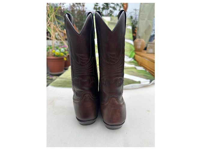 Autre Marque Sancho Botas Western de Cuero Marrón - vista 3