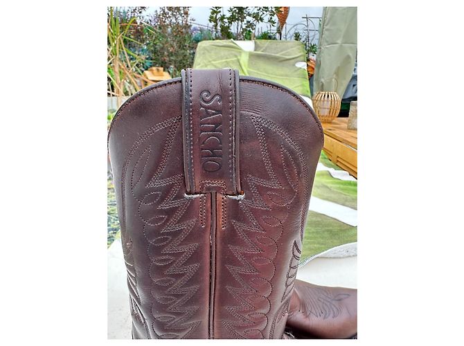 Autre Marque Sancho Botas Western de Cuero Marrón - vista 5