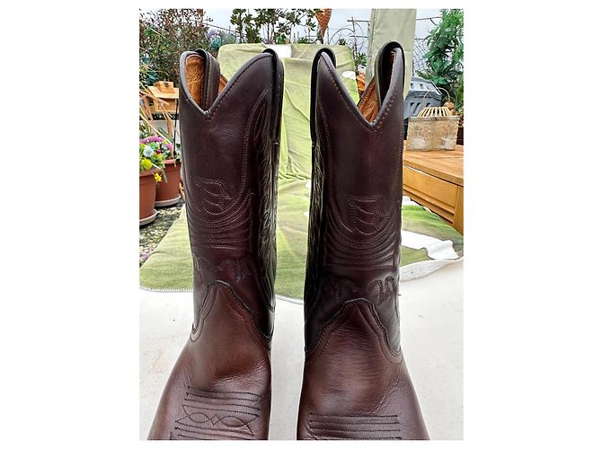 Autre Marque Sancho Botas Western de Cuero Marrón - vista 6