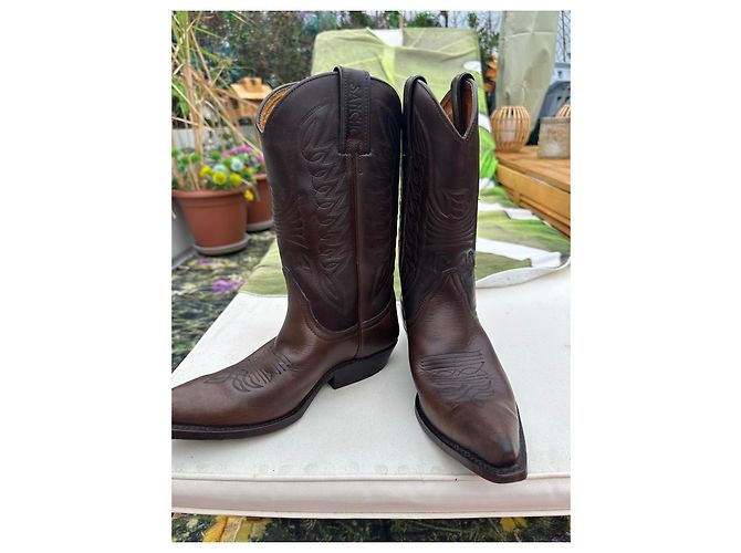 Autre Marque Sancho Botas Western de Cuero Marrón - vista 7