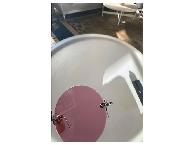 Autre Marque Retrospeecs&Co Occhiali da sole rotondi argento - Lenti rosa - vista 8