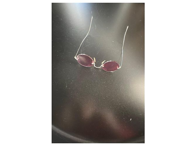 Autre Marque Retrospeecs&Co Occhiali da sole rotondi argento - Lenti rosa - vista 9