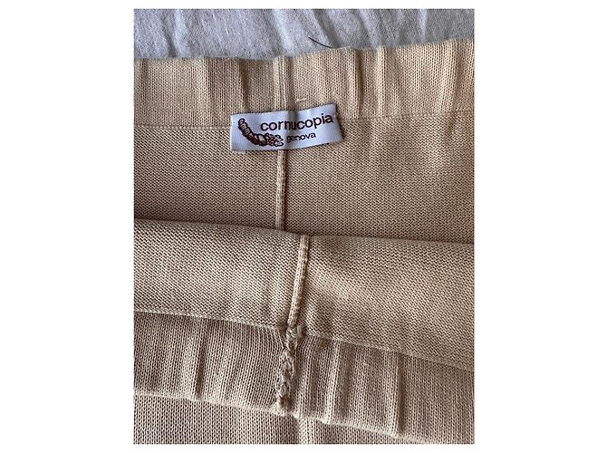 Autre Marque Gonna in maglia di cotone beige Cornucopia Genova - vista 2