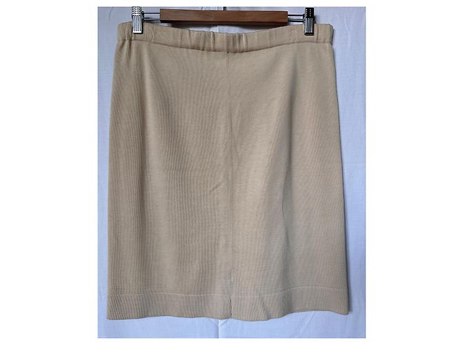 Autre Marque Gonna in maglia di cotone beige Cornucopia Genova - vista 3