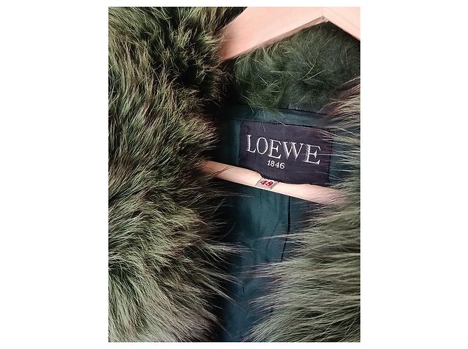 Loewe Cappotto in pelle verde - vista 3