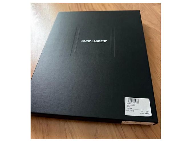 Autre Marque Saint Laurent Rive Gauche Pochette in paglia - vista 6