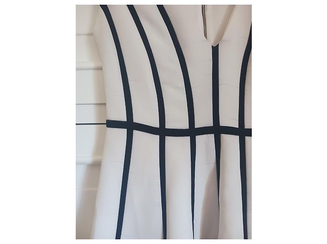 Vestido Mangano Jeanette con detalles contrastados - vista 11
