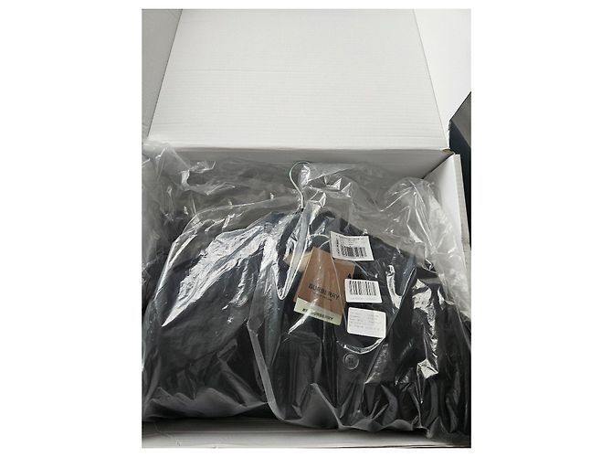 Burberry The Kensington Gabardina de algodón negra - vista 19