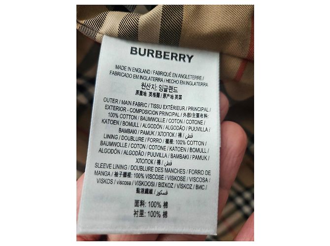 Burberry The Kensington Gabardina de algodón negra - vista 6