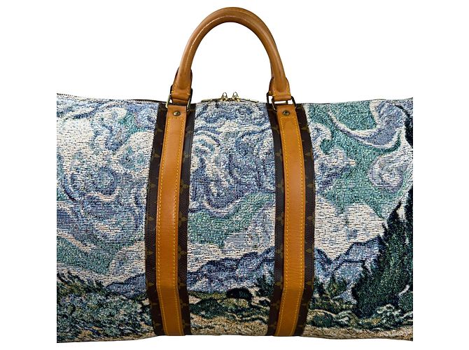 Louis Vuitton Keepall 55 Monogram Van Gogh Reisetasche - Ansicht 13