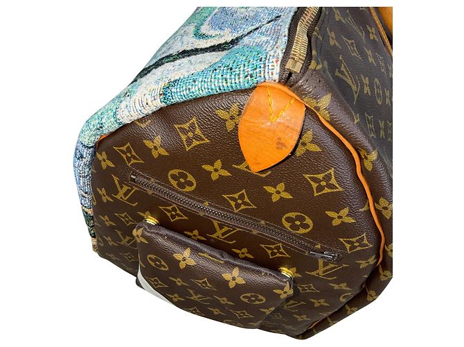 Louis Vuitton Keepall 55 Monogram Van Gogh Reisetasche - Ansicht 14
