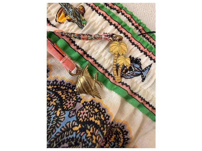 Autre Marque Alemáis Set Camicia e Pantaloni in Lino Stampato Tropicana - vista 11