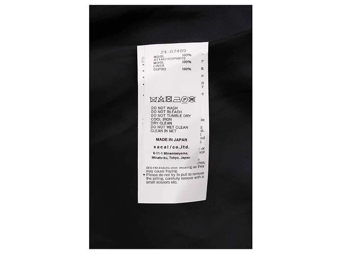 Sacai Blazer negro - vista 6