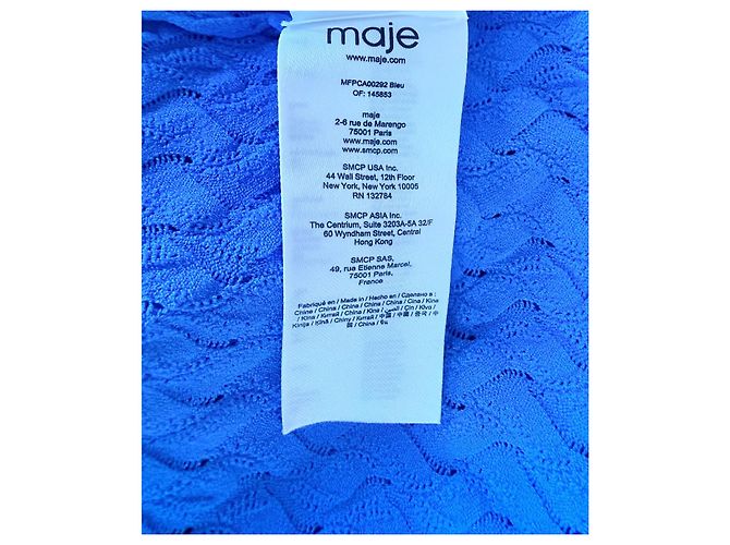 Maje Maline Midikleid aus Strick in Blau - Ansicht 4