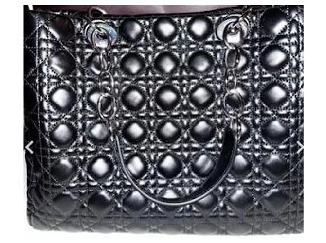 Borsa Christian Dior Lady Dior My ABCDior in pelle nera - vista 10