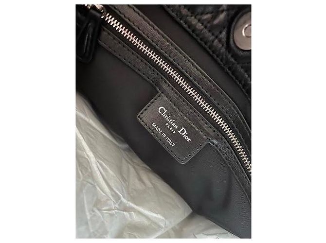Borsa Christian Dior Lady Dior My ABCDior in pelle nera - vista 3