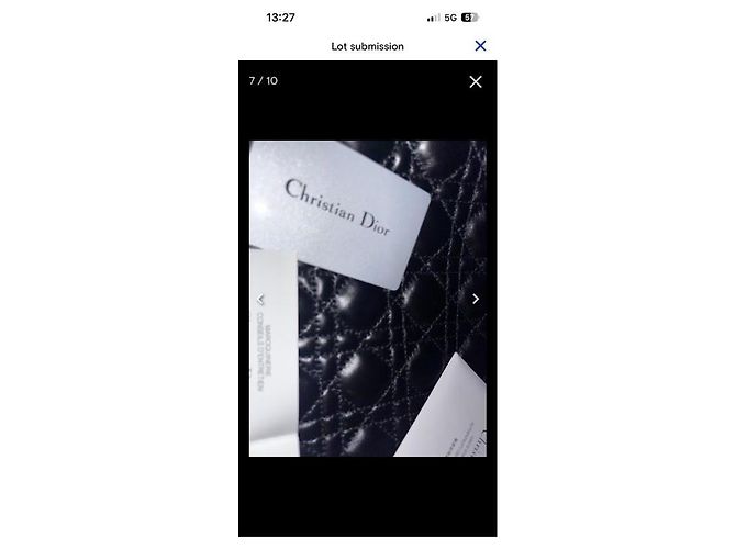 Borsa Christian Dior Lady Dior My ABCDior in pelle nera - vista 5