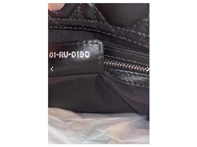 Borsa Christian Dior Lady Dior My ABCDior in pelle nera - vista 9