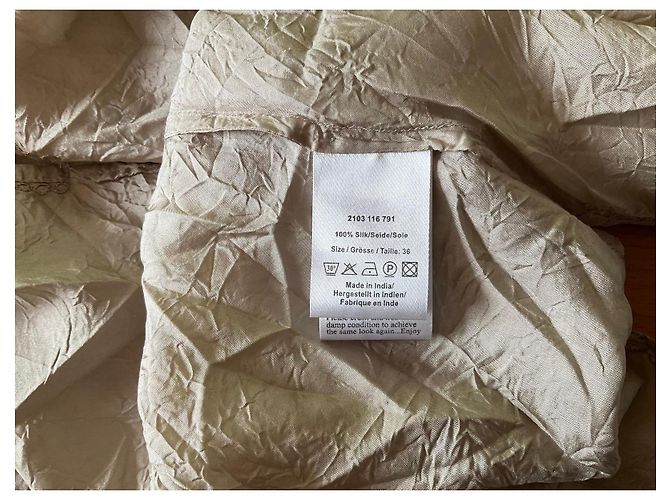 Autre Marque DAY Birger et Mikkelsen Tunica in Seta Beige - vista 4