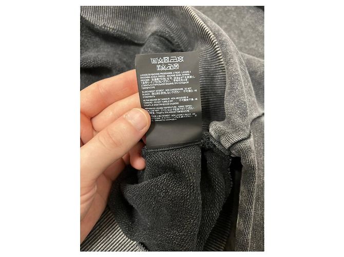 Saint Laurent Hoodie in gewaschenem Grau - Ansicht 7