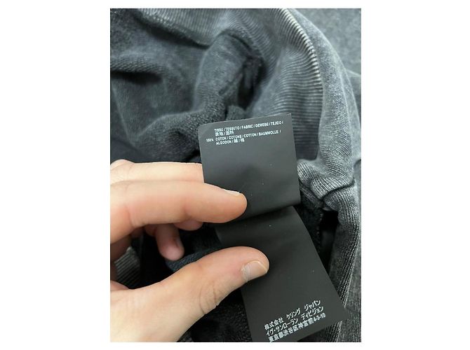 Saint Laurent Hoodie in gewaschenem Grau - Ansicht 9