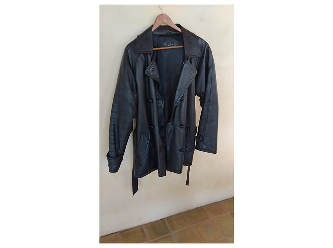 Autre Marque Daniel Hechter black leather jacket - view 2