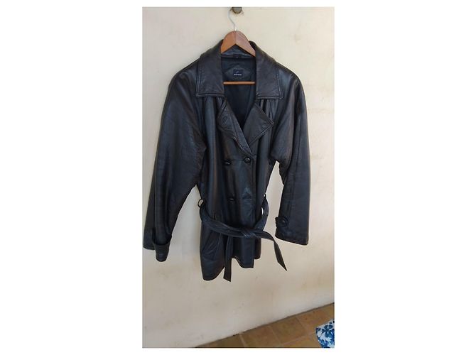 Autre Marque Daniel Hechter black leather jacket - view 3