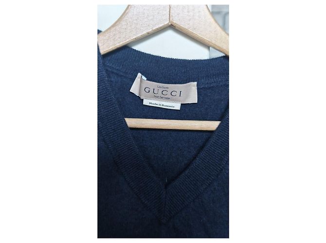 Gucci navy blue wool vest - view 2