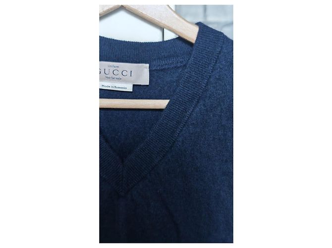 Gucci navy blue wool vest - view 4