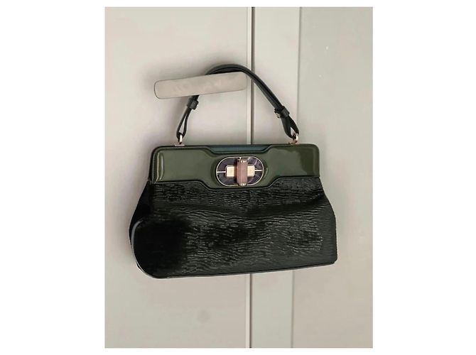 Bolso de piel verde Bulgari - vista 3