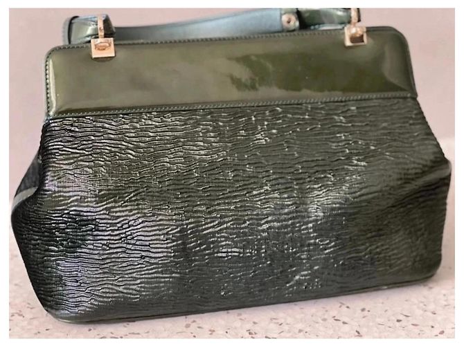Bolso de piel verde Bulgari - vista 6