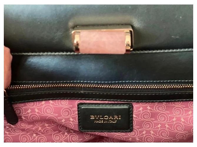 Bolso de piel verde Bulgari - vista 8