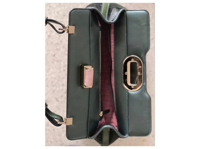 Bolso de piel verde Bulgari - vista 9