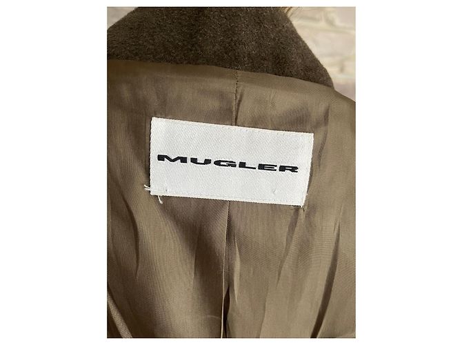 Thierry Mugler Casaco curto Mugler em lã e pele - vista 11