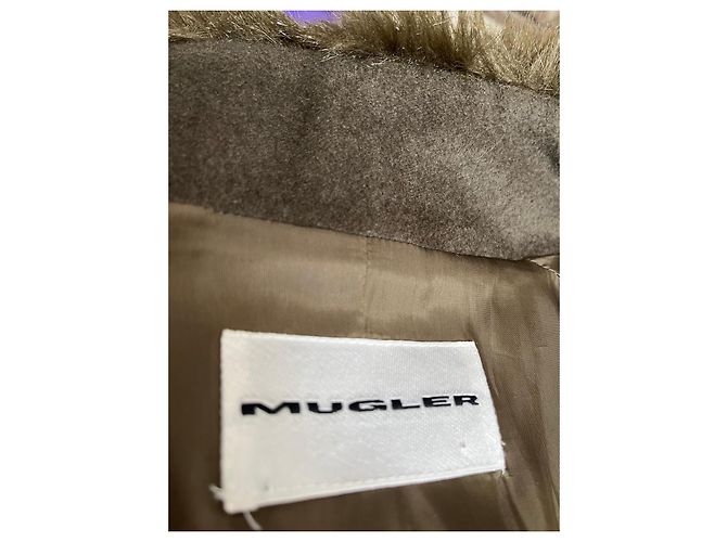 Thierry Mugler Casaco curto Mugler em lã e pele - vista 7