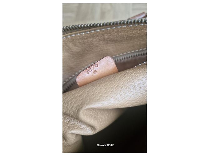 Céline Sac bowling Celine en toile enduite marron - vue 7