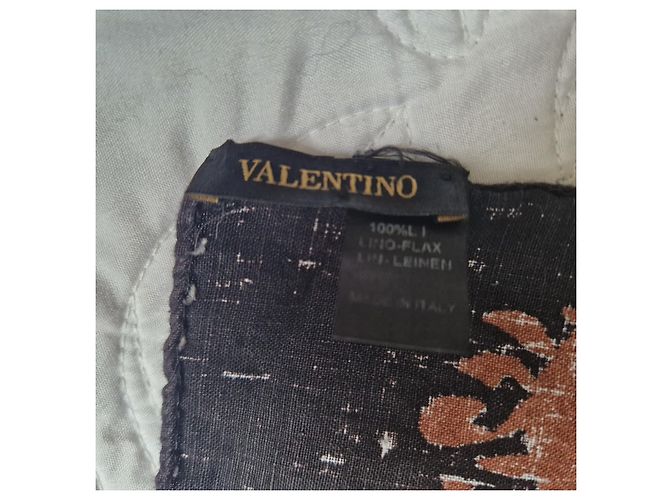 Valentino Leinentuch mit All-Over-Logo-Print - Ansicht 3